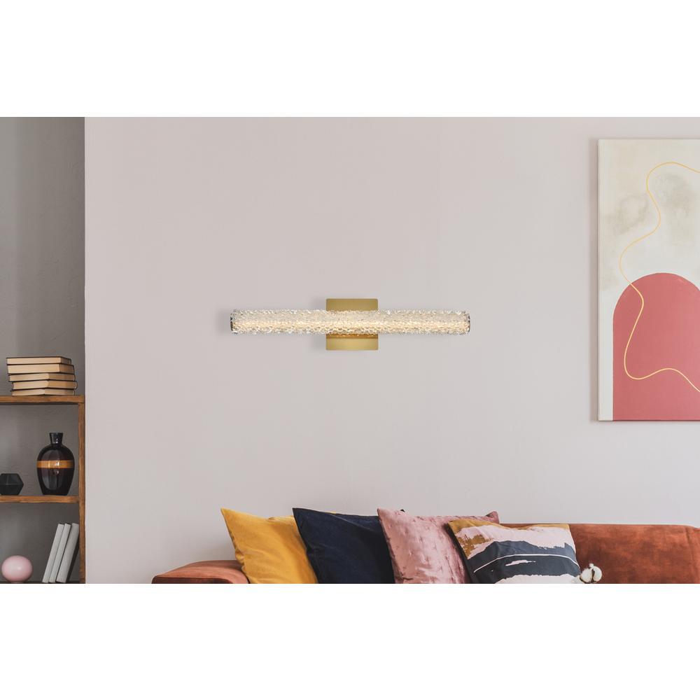 Bowen 24 inch Adjustable LED Wall Sconce in Satin Gold. Picture 8