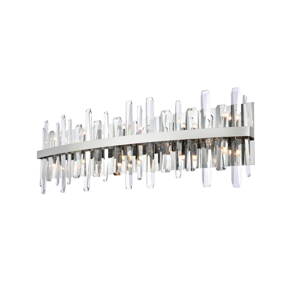 Serena 36 inch crystal bath sconce in chrome. Picture 2