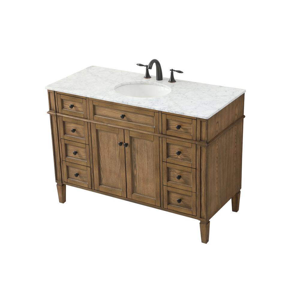 48 inch Single bathroom vanity in driftwood. Picture 8