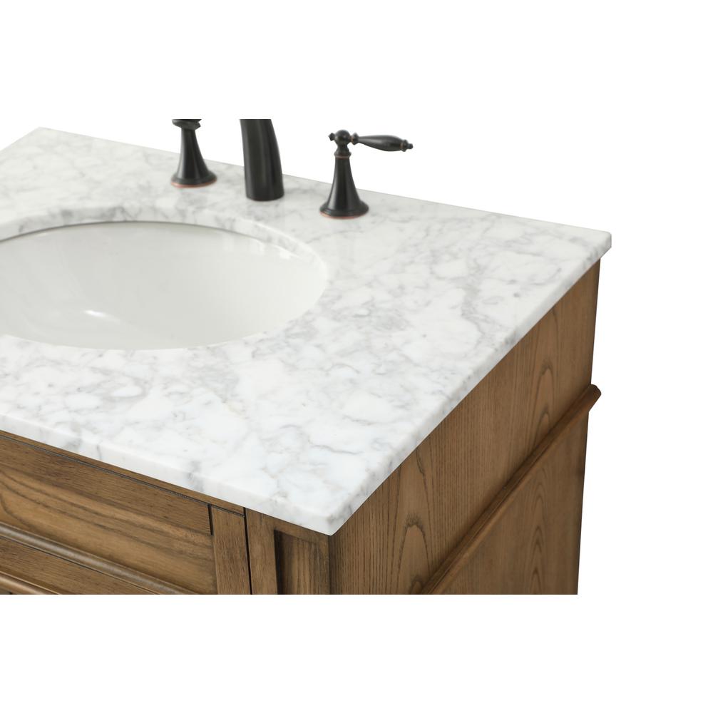 30 inch Single bathroom vanity in driftwood. Picture 11