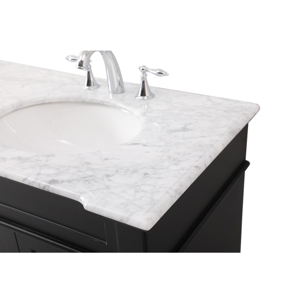 72 inch double bathroom vanity set in black. Picture 11