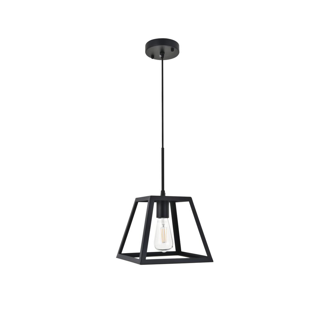 Resolute 1 light black Pendant. Picture 2