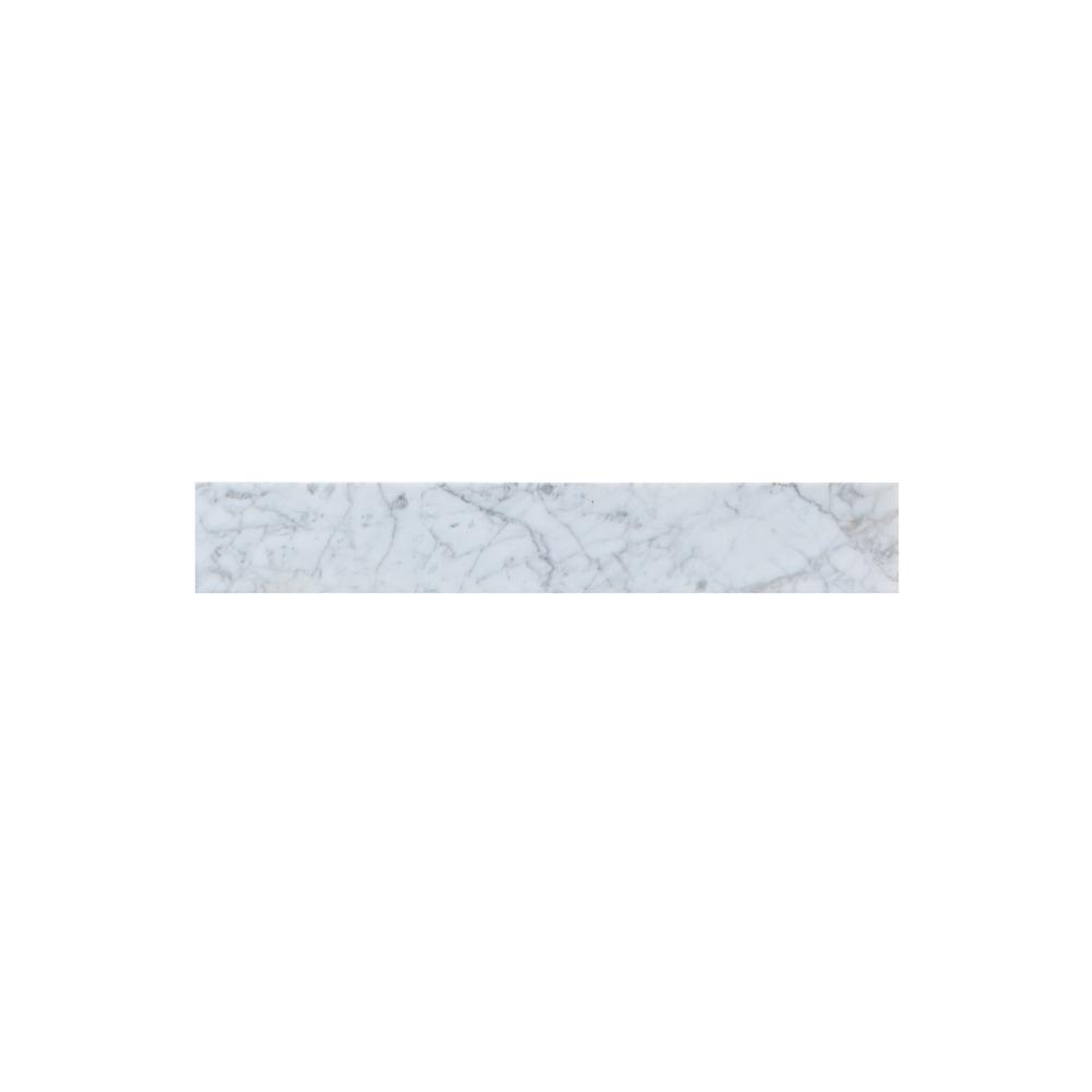 24 inch backsplash in carrara white. Picture 1