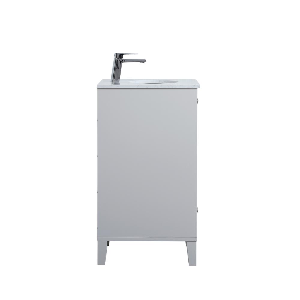 18 inch Single Bathroom Vanity in Grey. Picture 13