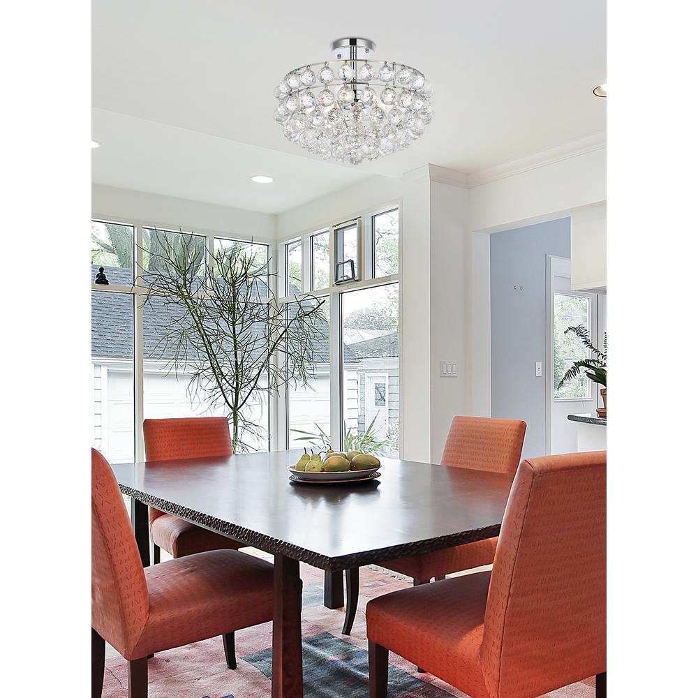Savannah 16 inch flush mount in chrome. Picture 8