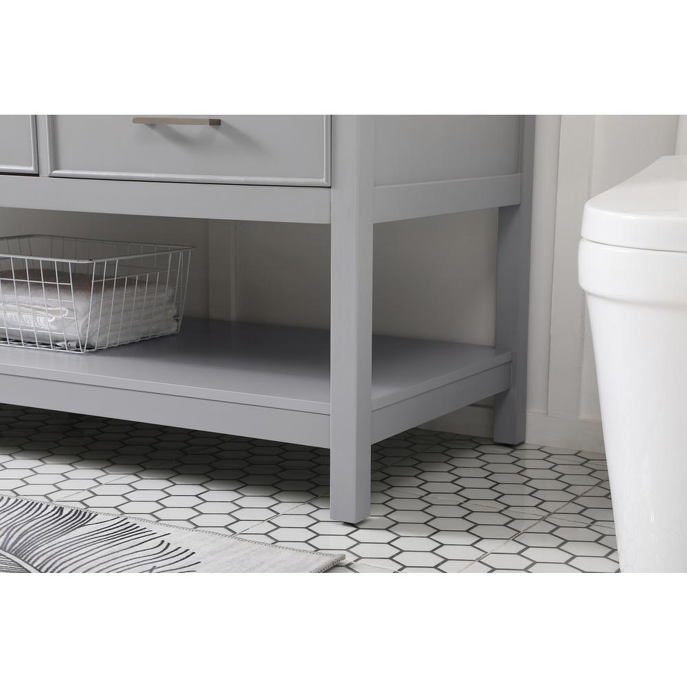 60 inch Single bathroom vanity in gray. Picture 6