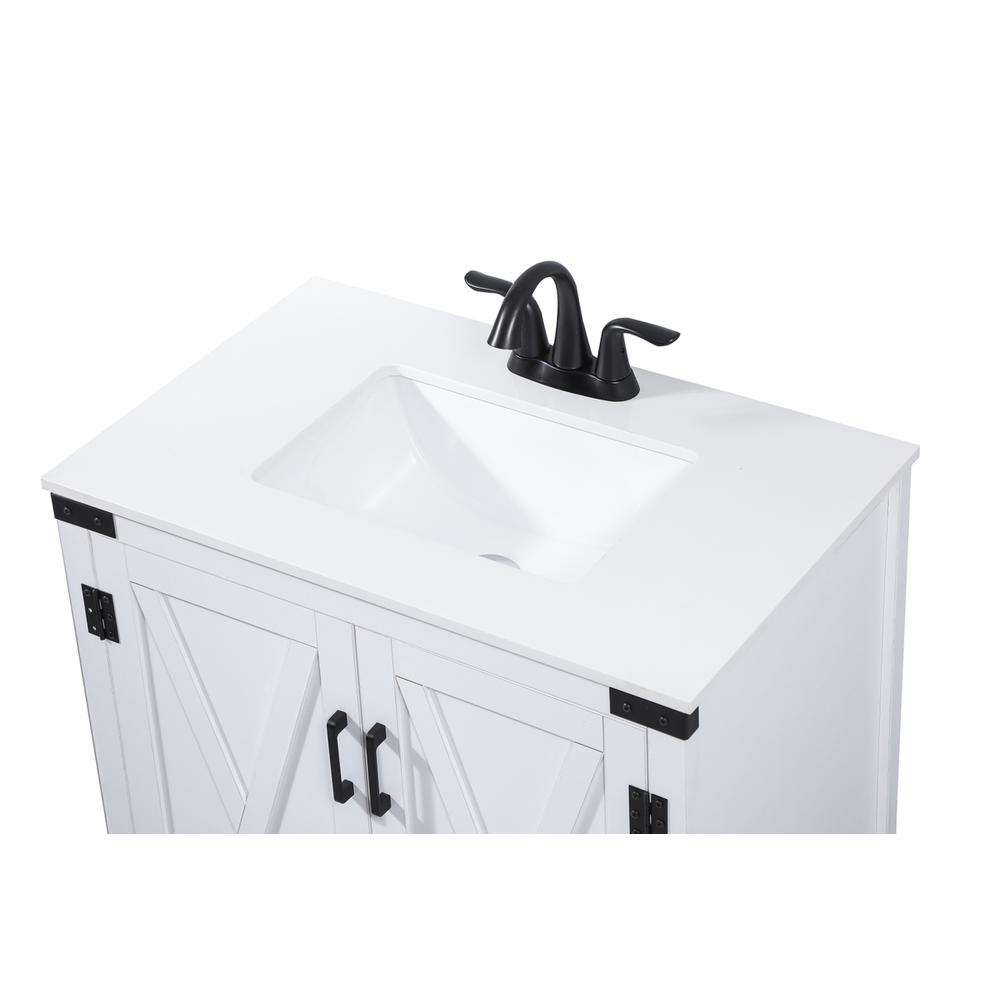 30 inch Single bathroom vanity in white. Picture 10