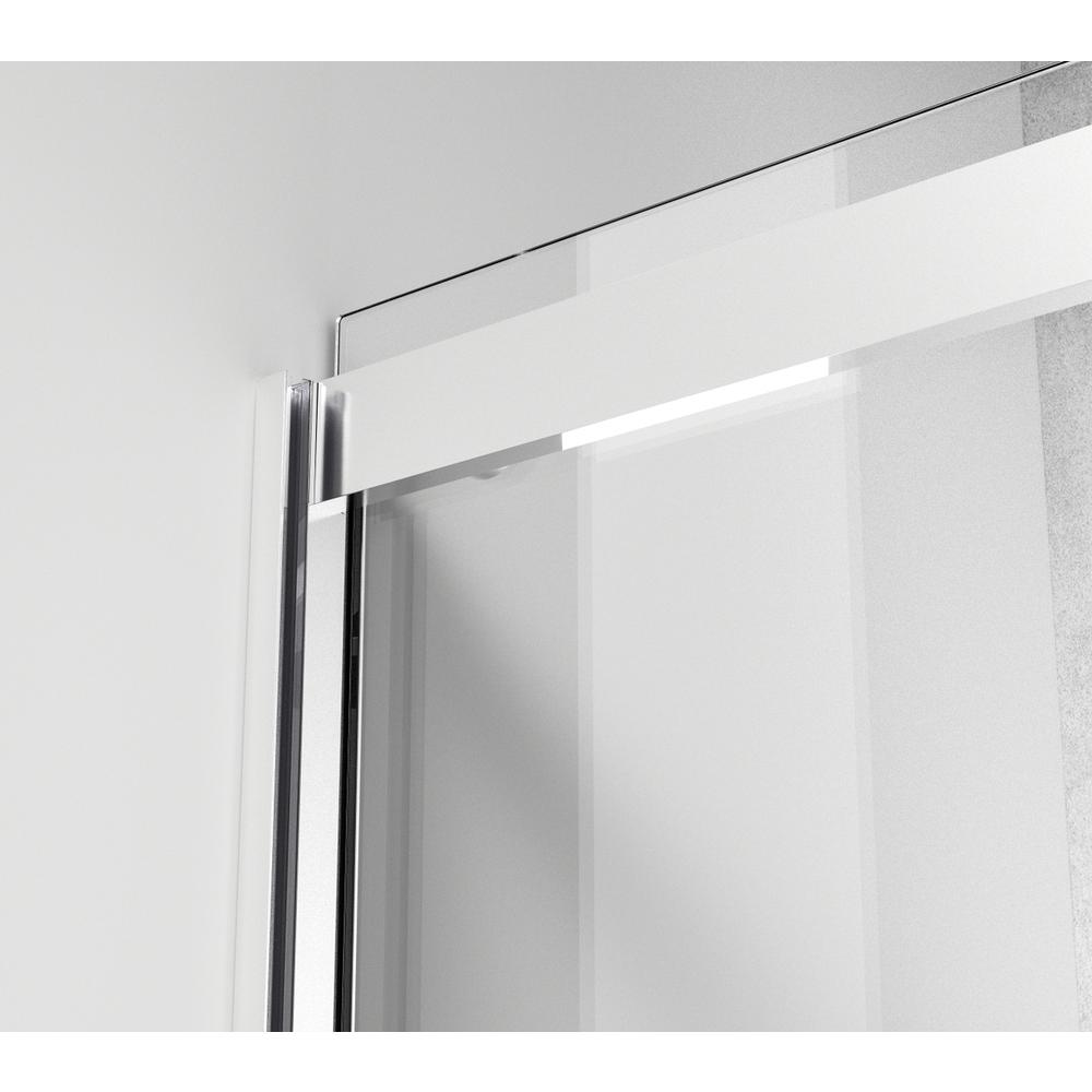 Frameless tub door 60 x 60 Polished Chrome. Picture 6