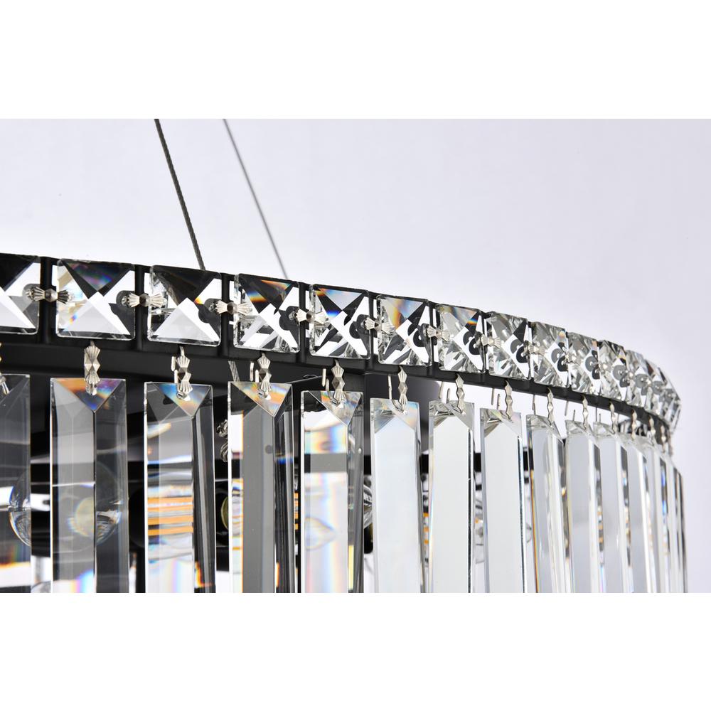 Maxime 32 inch black chandelier. Picture 5