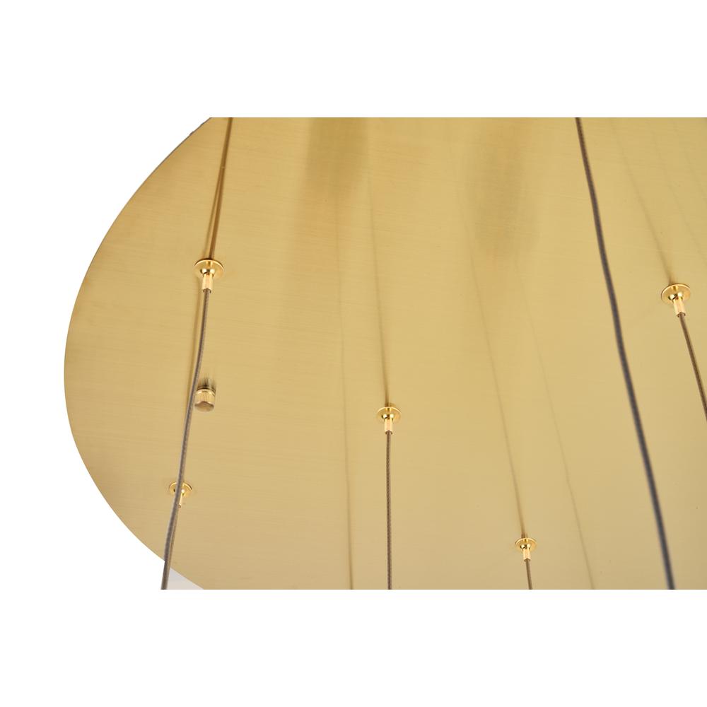 Polaris LED light Gold Pendant Clear Crystal. Picture 5