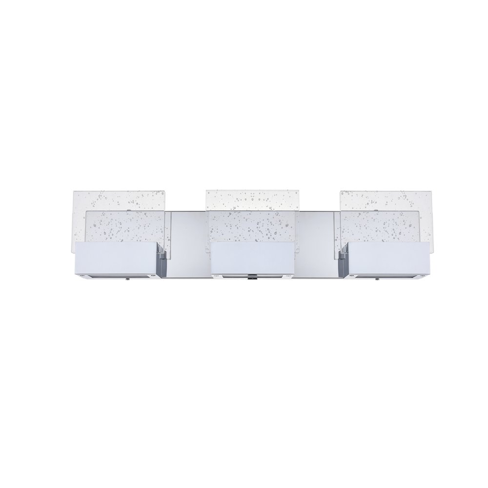 Pollux 3 Light Chrome Led Wall Sconce. Picture 3