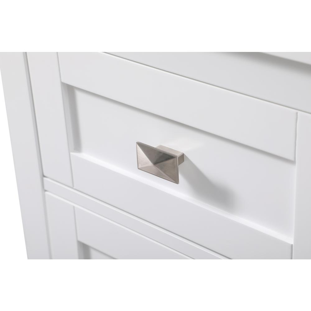 18 Inch Wide Bathroom Storage Freedstanding Cabinet In White. Picture 5