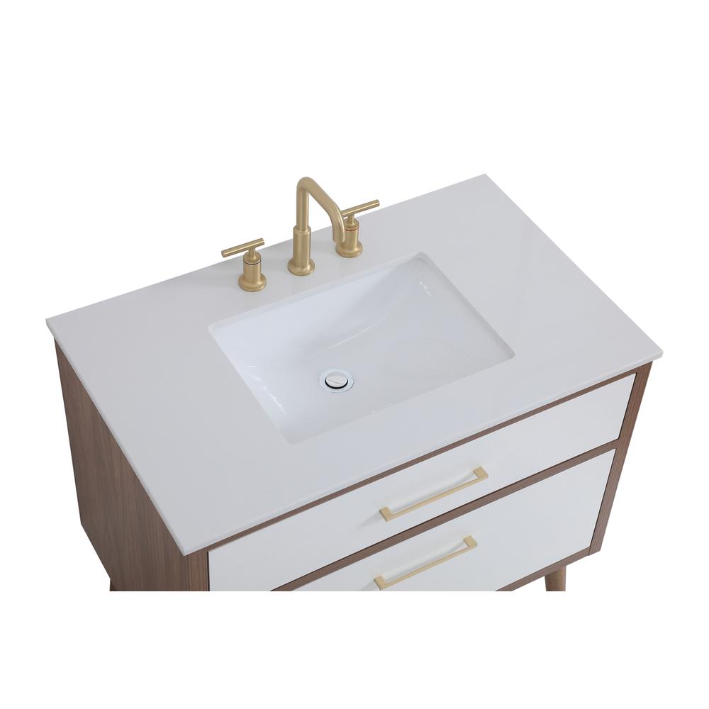 36 inch bathroom vanity in White. Picture 9
