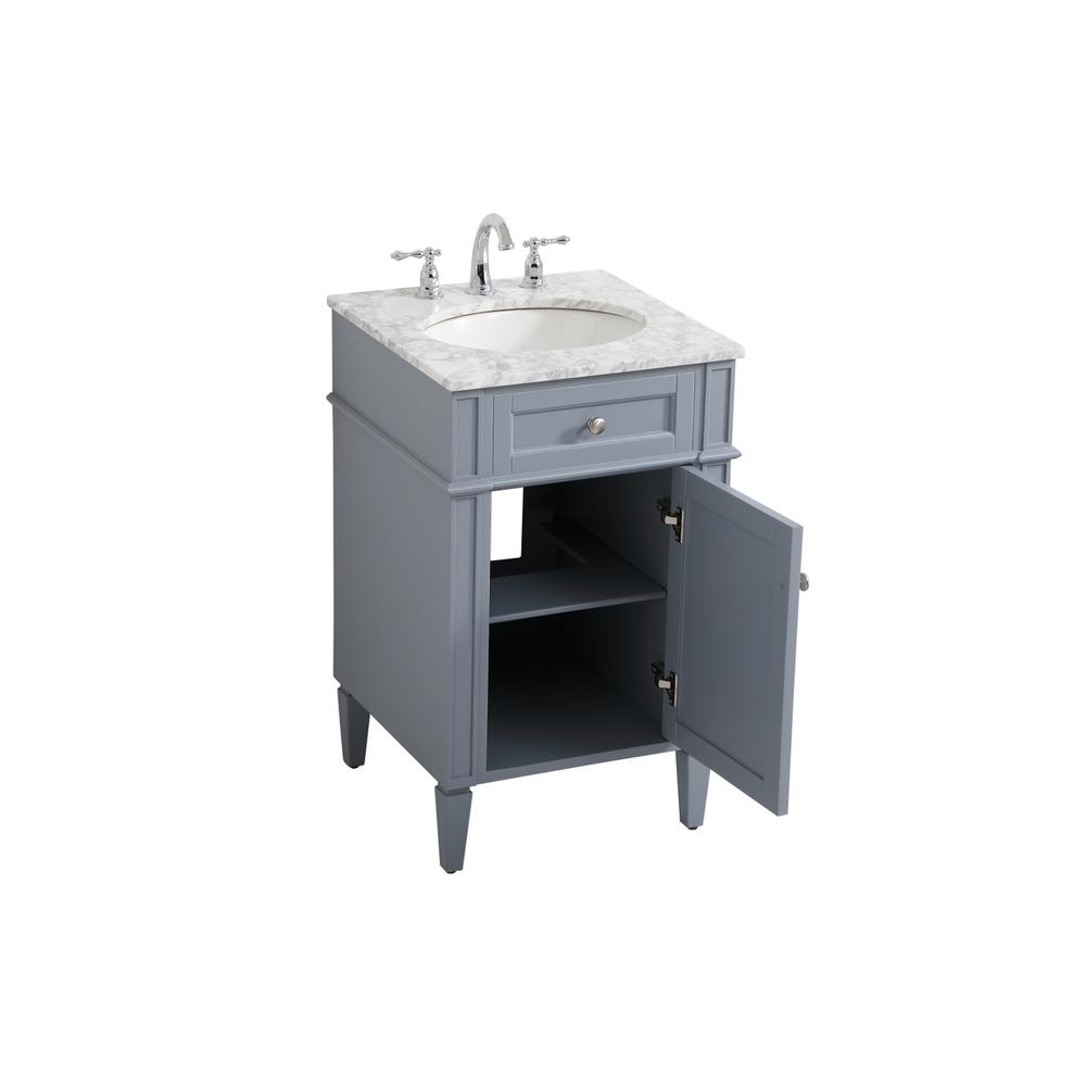 21 inch Single bathroom vanity in grey. Picture 9