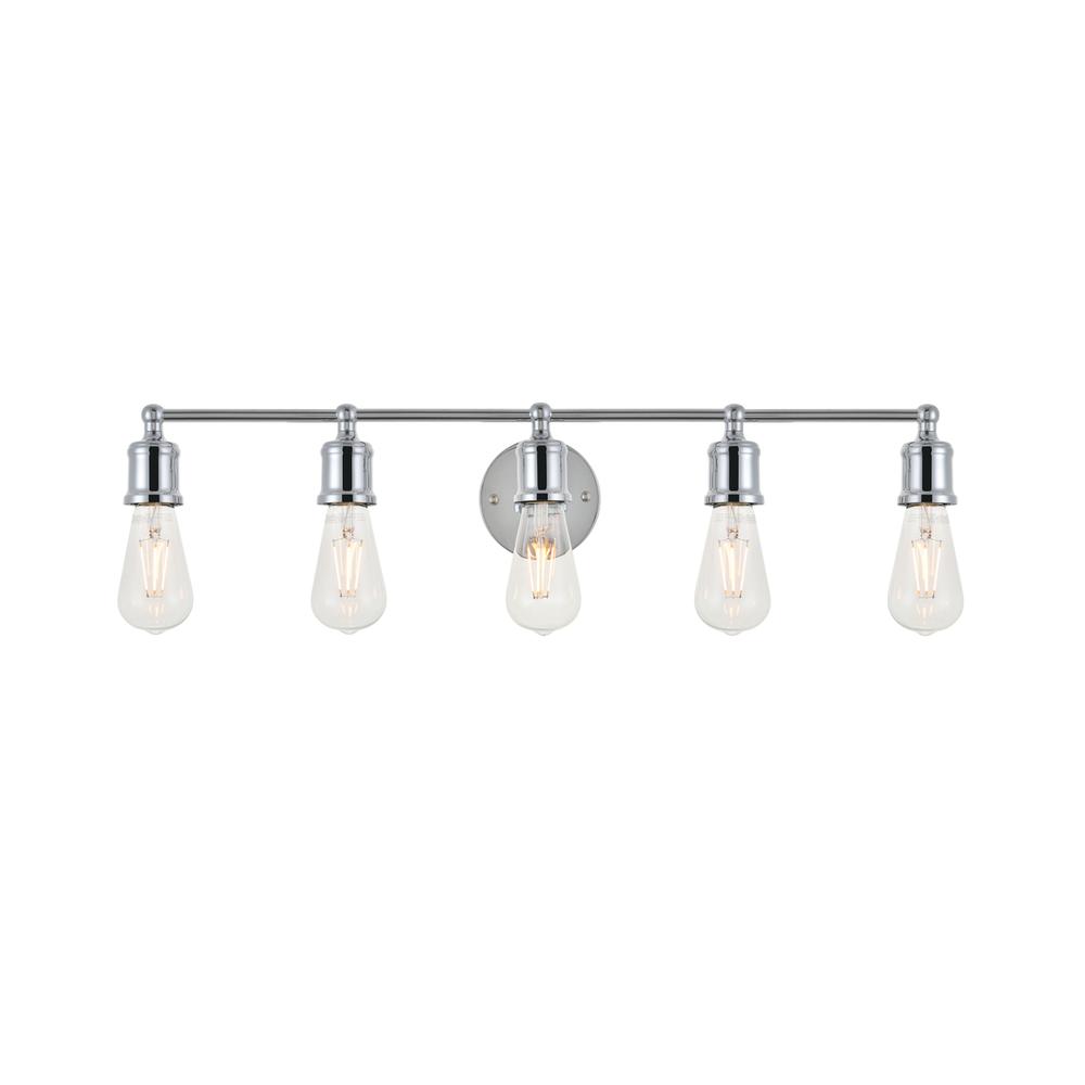 Serif 5 light chrome Wall Sconce. Picture 6