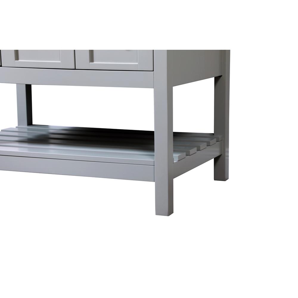32 inch Single bathroom vanity in grey with backsplash. Picture 13