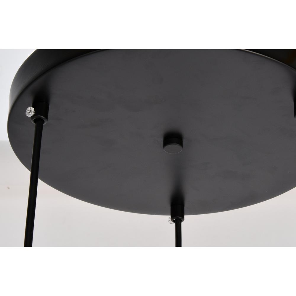 Sayer Collection Pendant D16.0 H23.1 Lt:3 Black Finish. Picture 6
