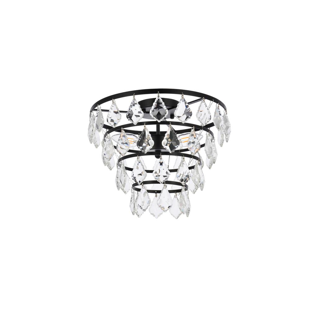 Ella 14 inch flush mount in black. Picture 6
