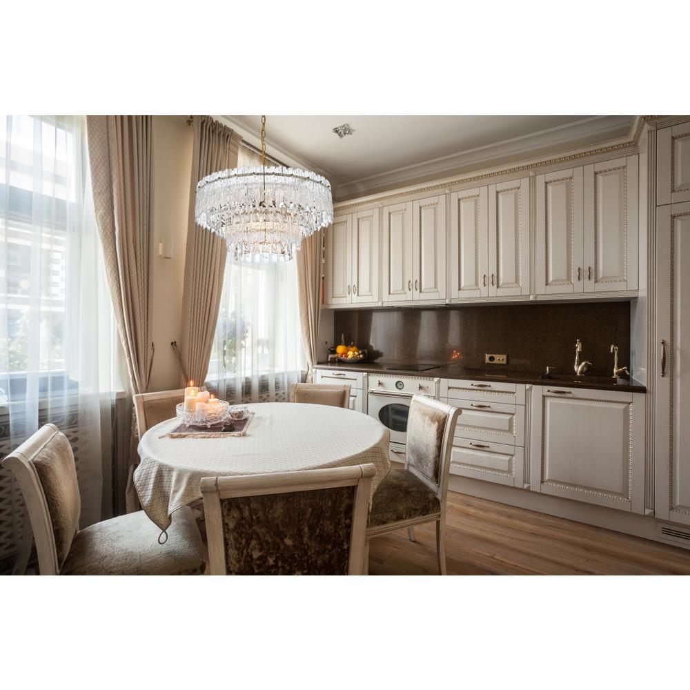 Emilia 21 inch Pendant Light in Satin Gold. Picture 8