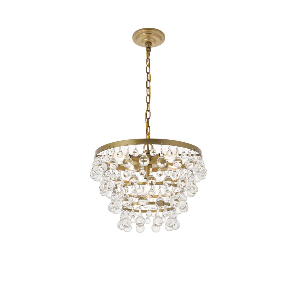 Kora 5 light Brass Pendant. Picture 5
