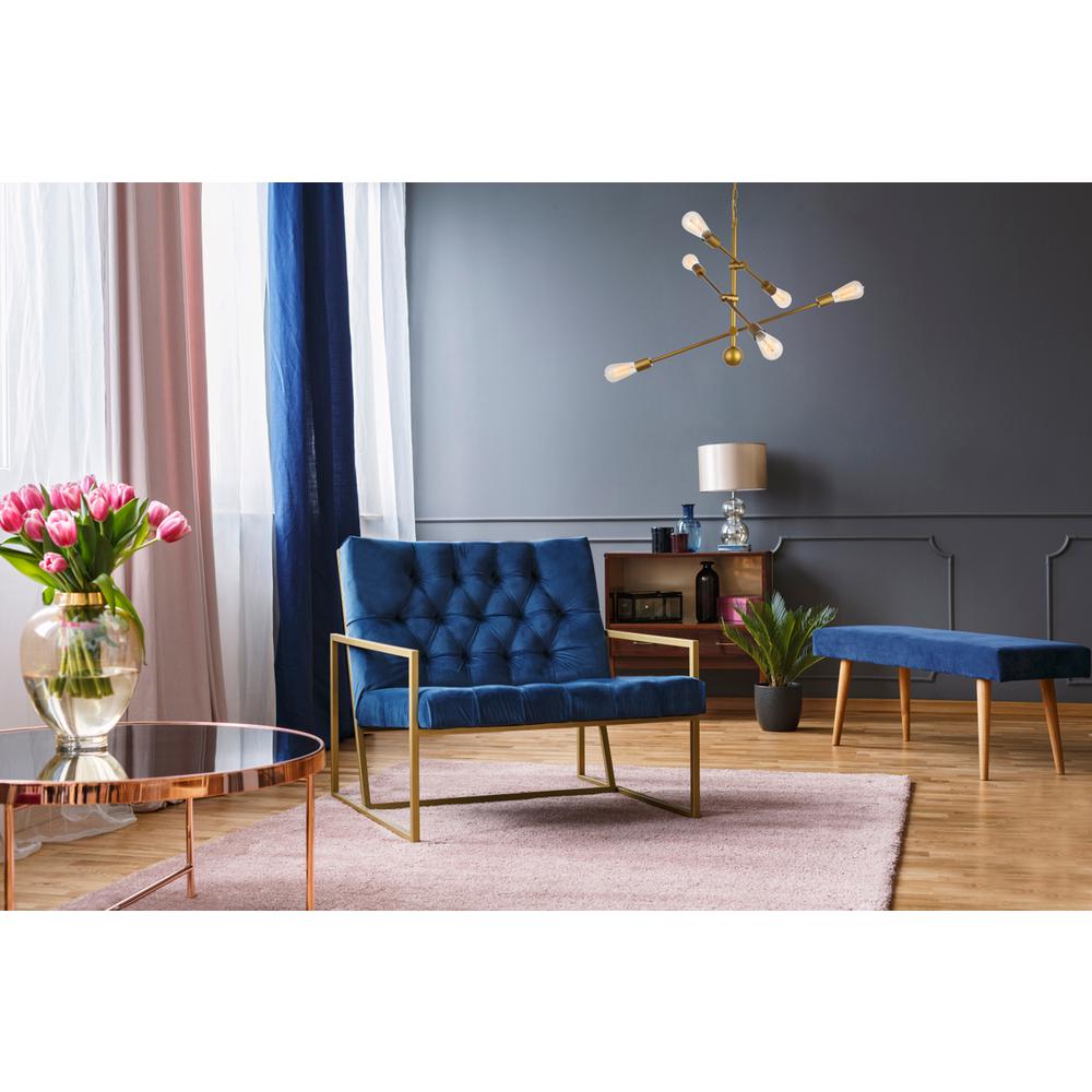 Axel 6 Lights Brass Pendant. Picture 8