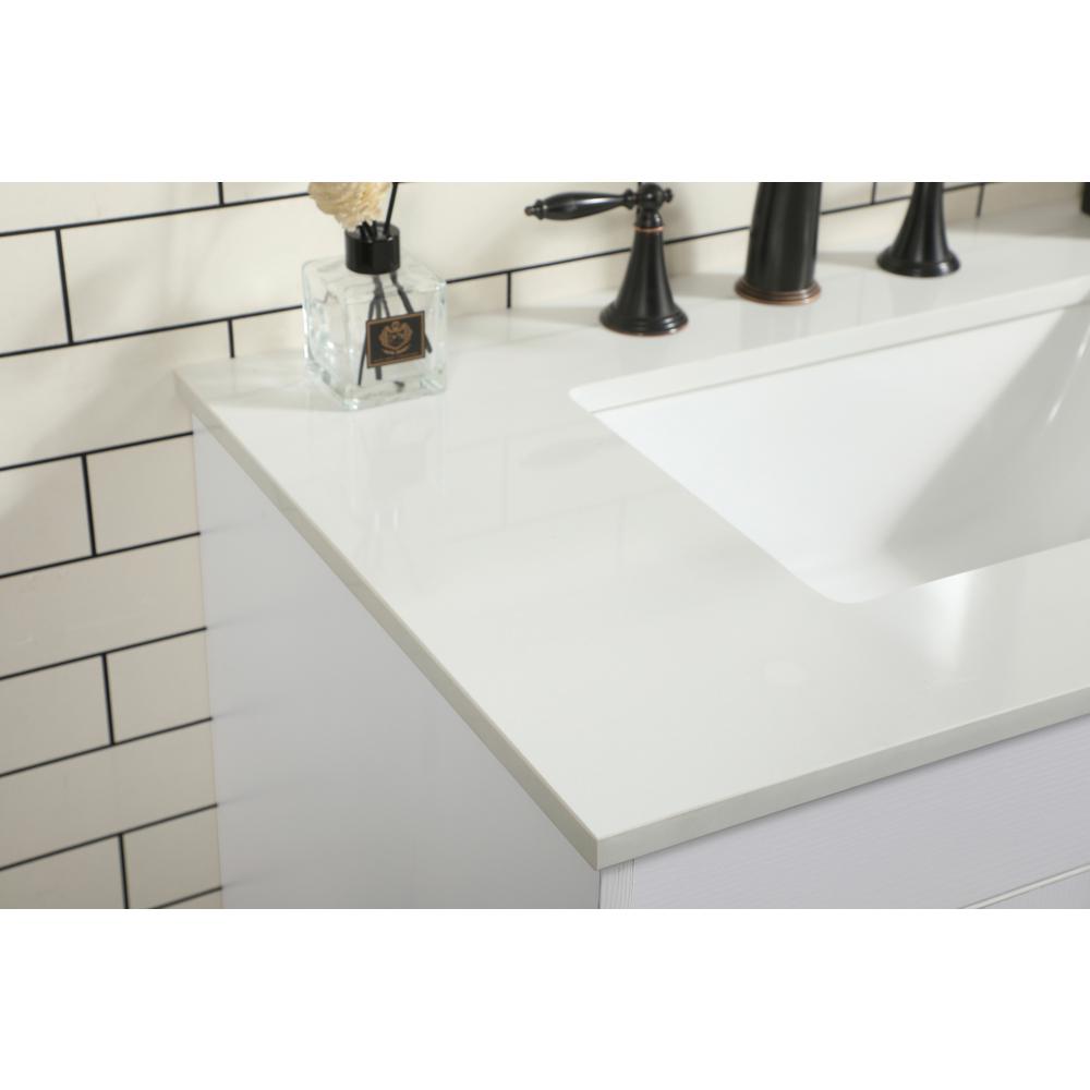 30 inch Single bathroom vanity in white. Picture 5