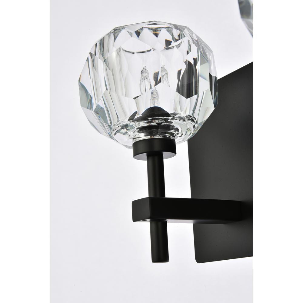 Graham 5 Light Wall Sconce in Black. Picture 4