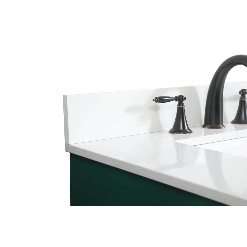 30 inch Single bathroom vanity in green with backsplash. Picture 11