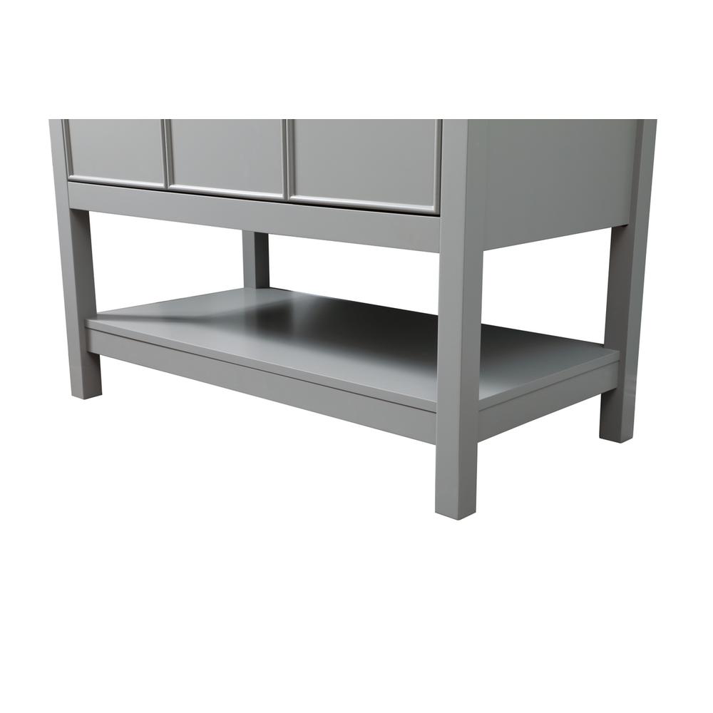 36 Inch SIngle Bathroom Vanity In Grey. Picture 13