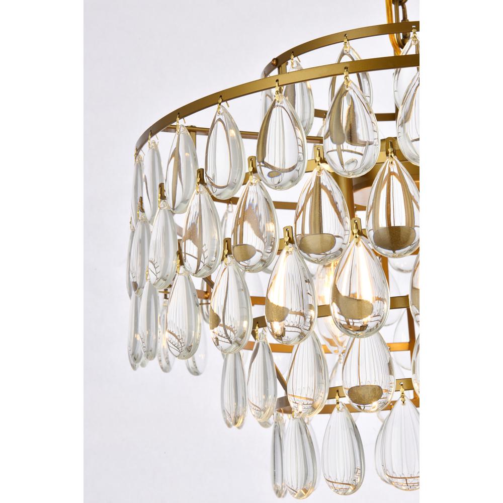 Mila 18 inch pendant in brass. Picture 4