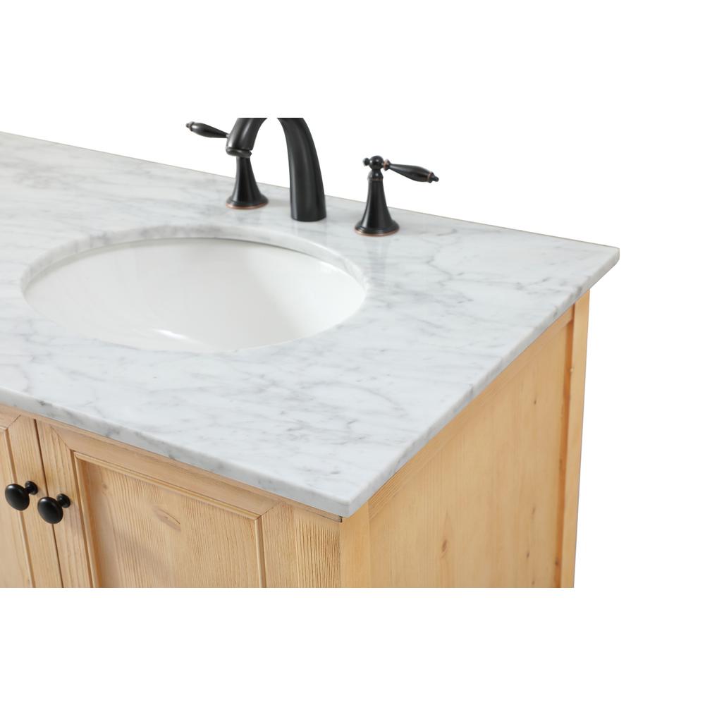 72 inch double bathroom vanity in natural wood. Picture 11