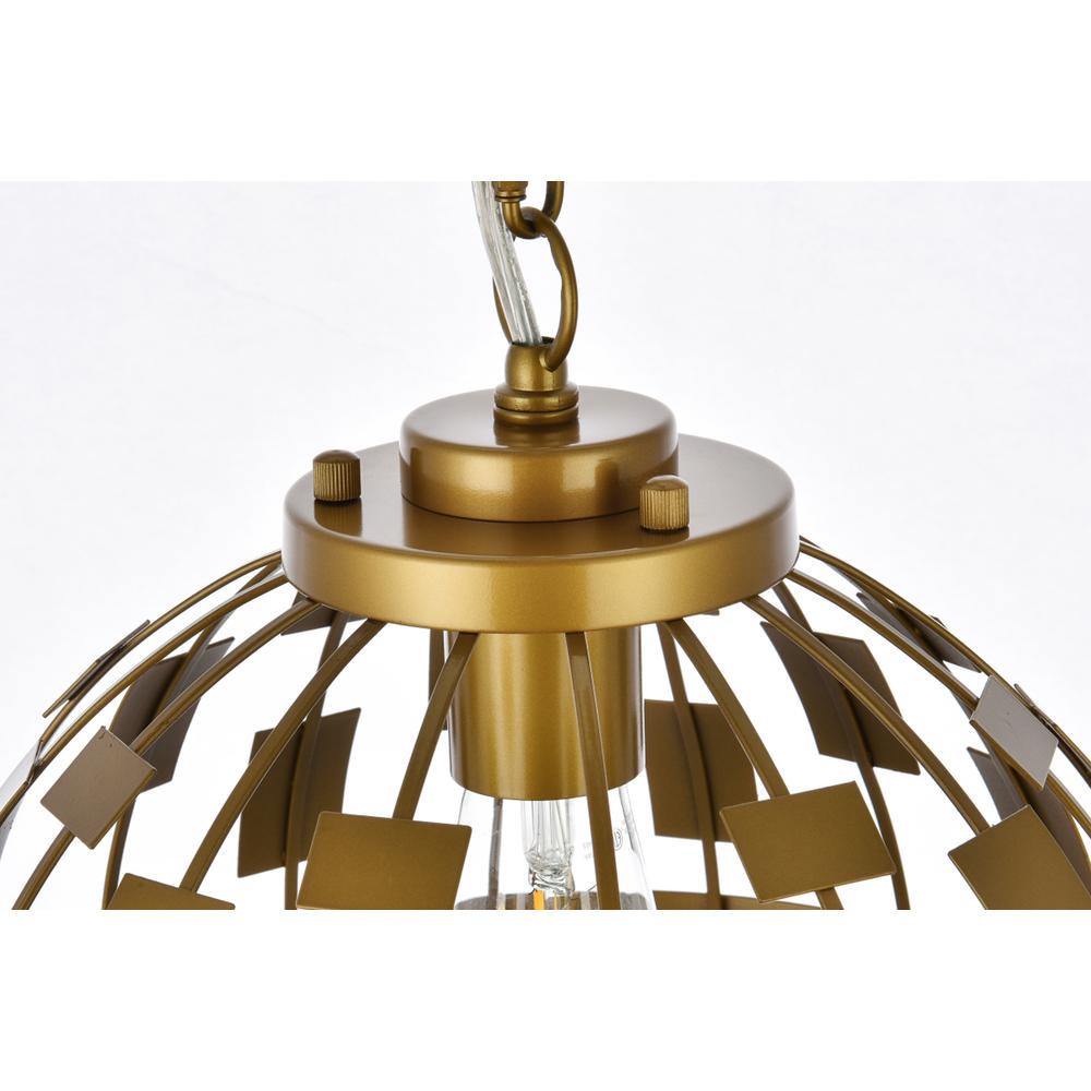 Levante 1 light pendant in brass. Picture 4