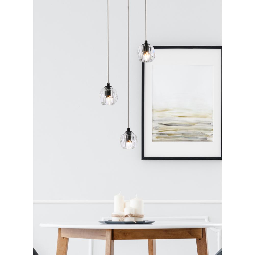 Eren 3 lights Black pendant. Picture 7