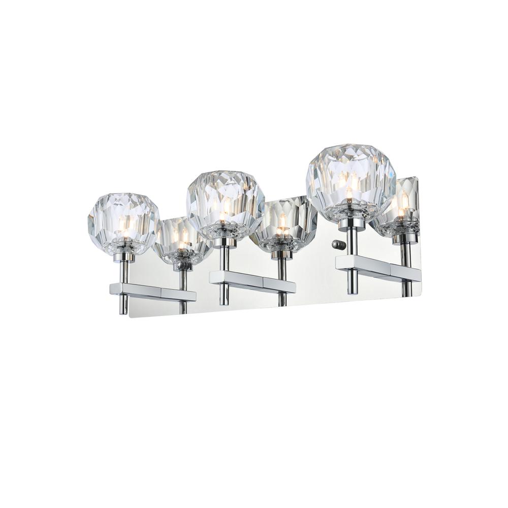 Graham 3 Light Wall Sconce in Chrome. Picture 2