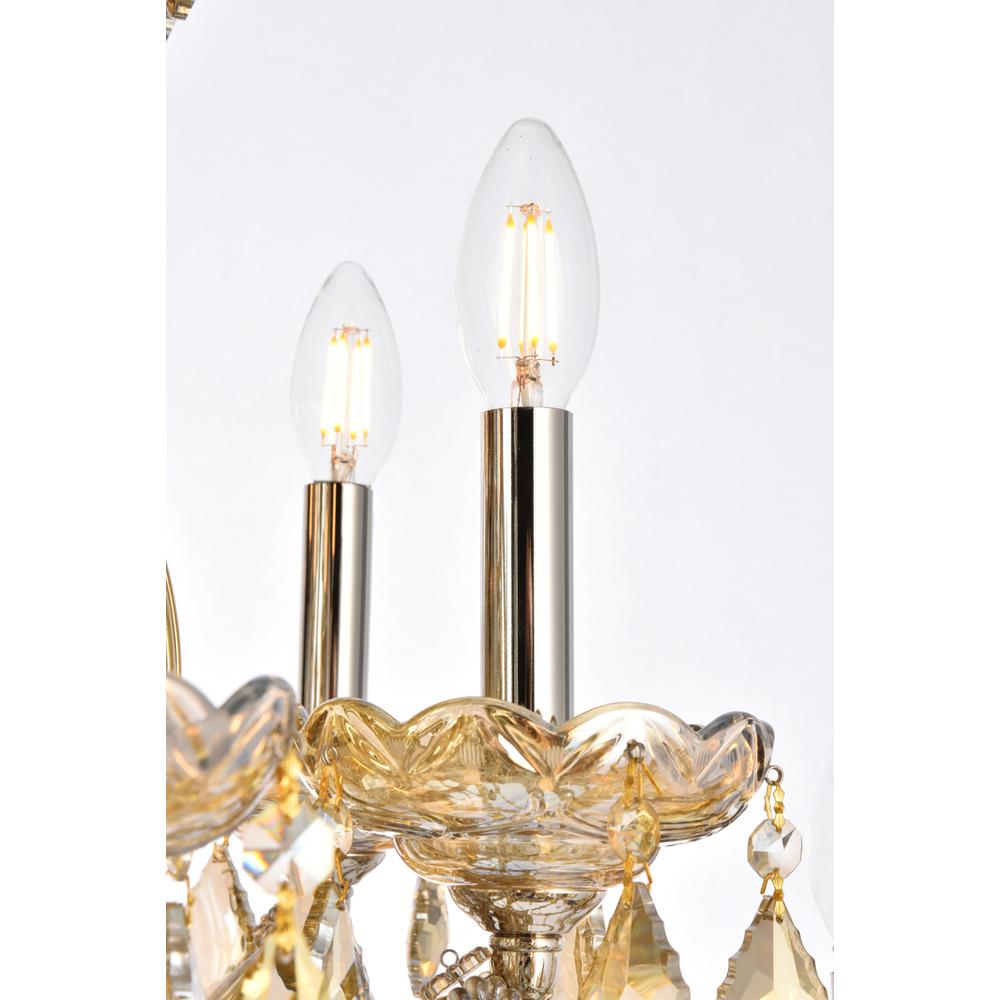 Maria Theresa 24 light Golden Teak Chandelier Golden Teak. Picture 4