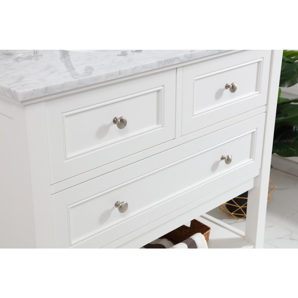 36 in. Single bathroom vanity set in White. Picture 4