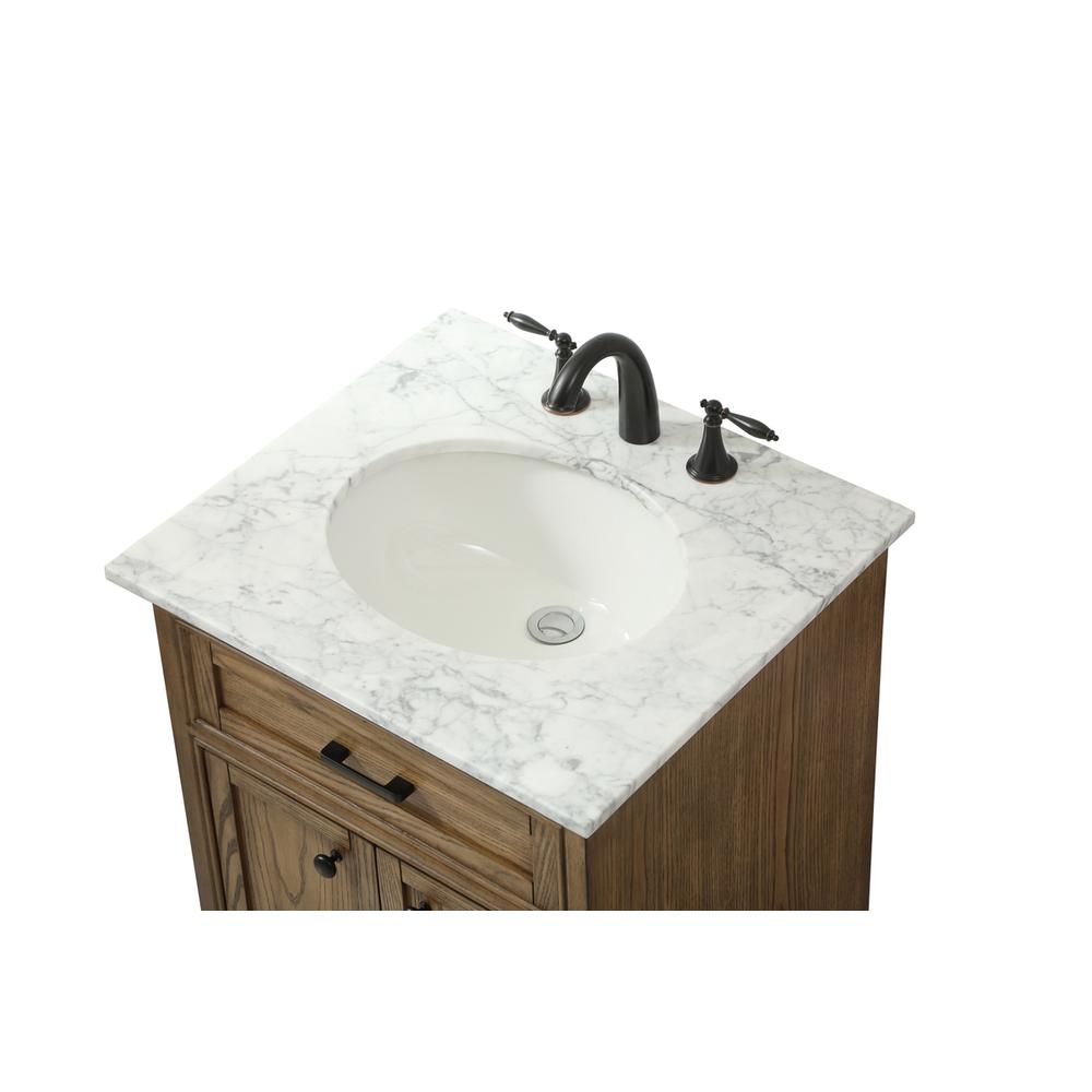 24 inch Single bathroom vanity in driftwood. Picture 10