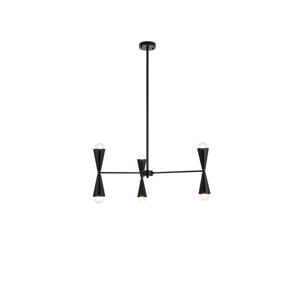 Cade 34 inch pendant in black. Picture 1