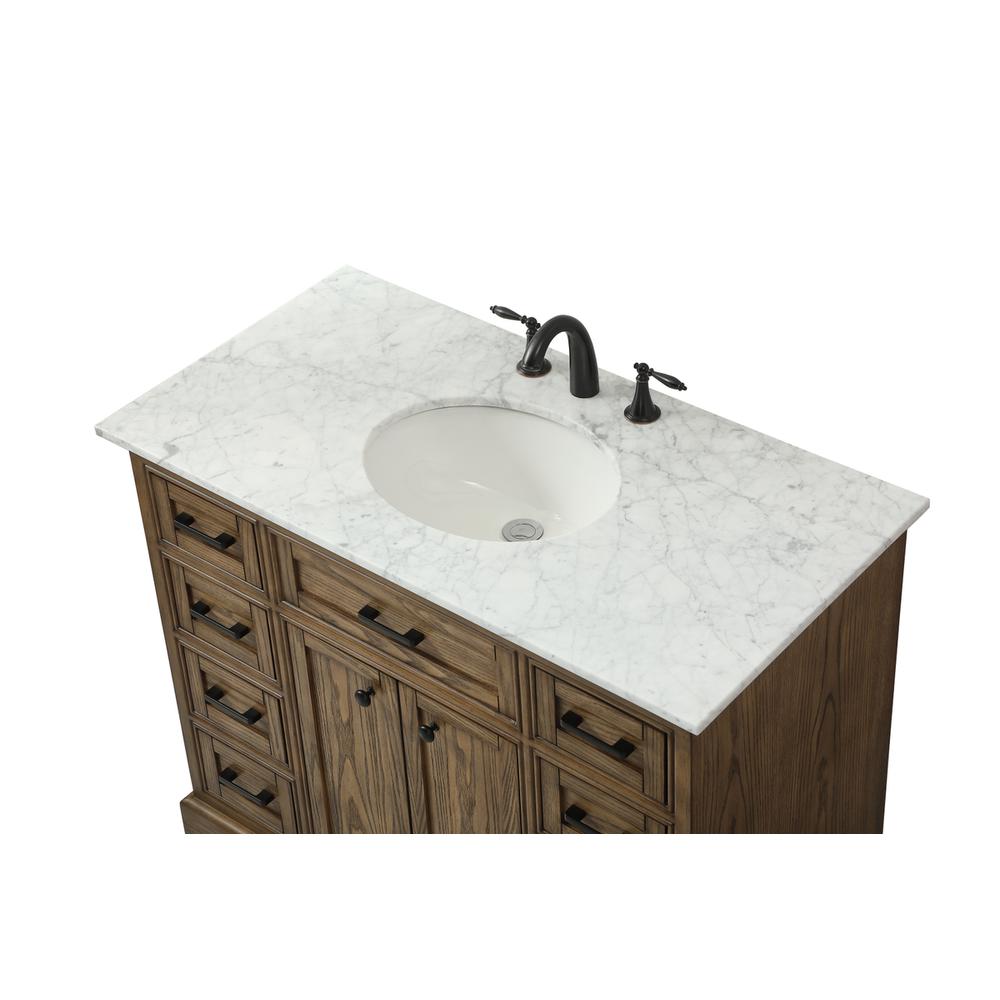 42 inch Single bathroom vanity in driftwood. Picture 10
