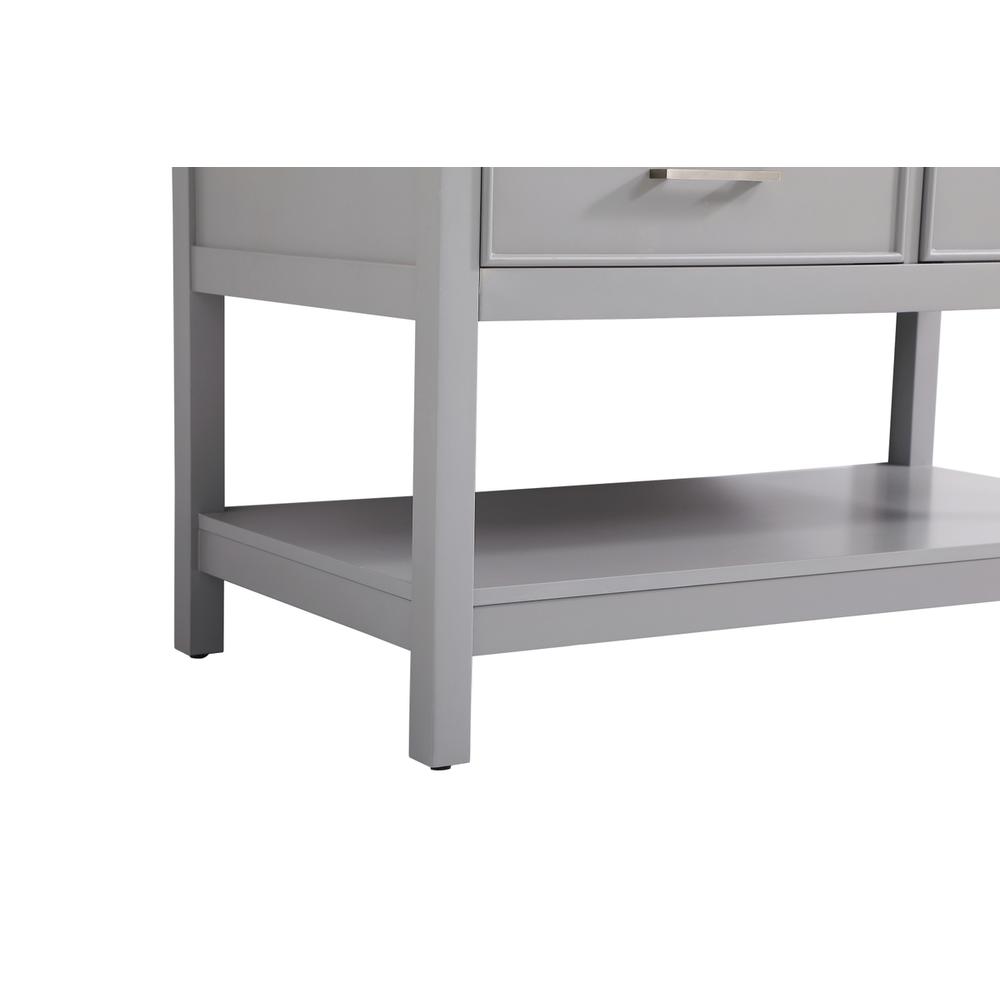 42 inch Single bathroom vanity in gray. Picture 13