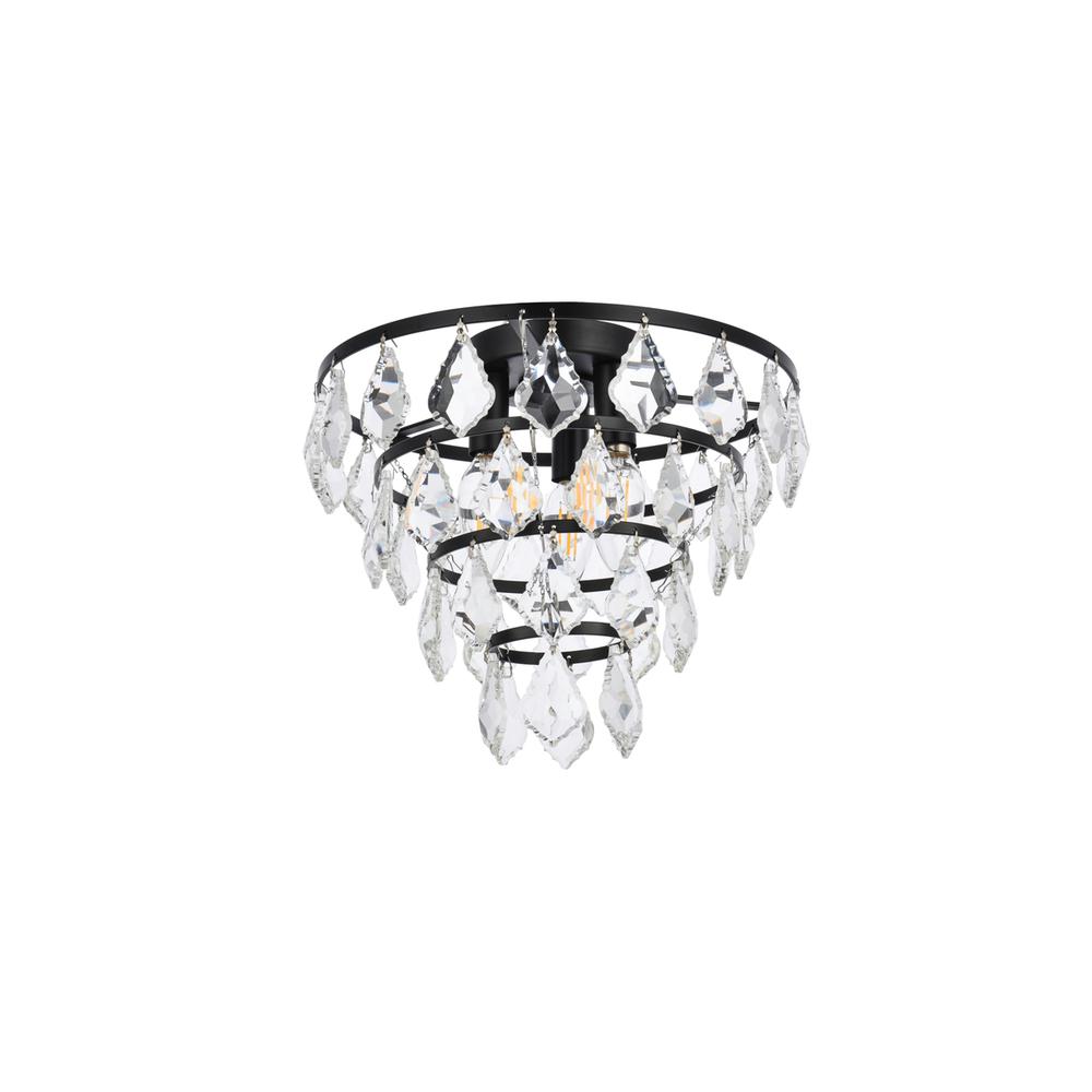 Ella 12 inch flush mount in black. Picture 6