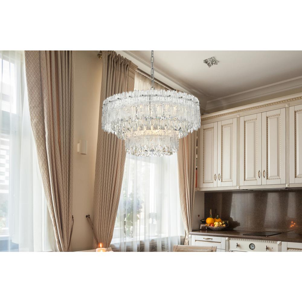 Emilia 21 inch Pendant Light in Chrome. Picture 10