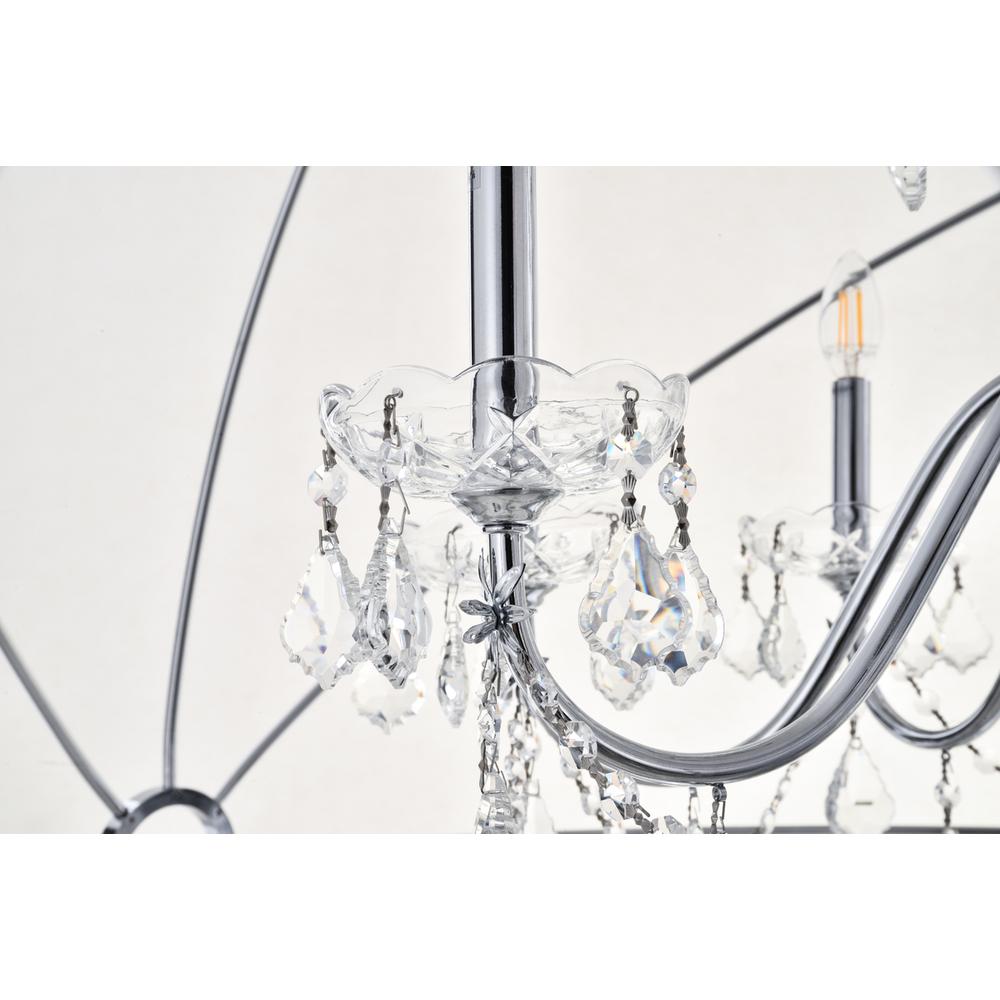 Cordelia 24 Light Chrome Crystal Pendant. Picture 5