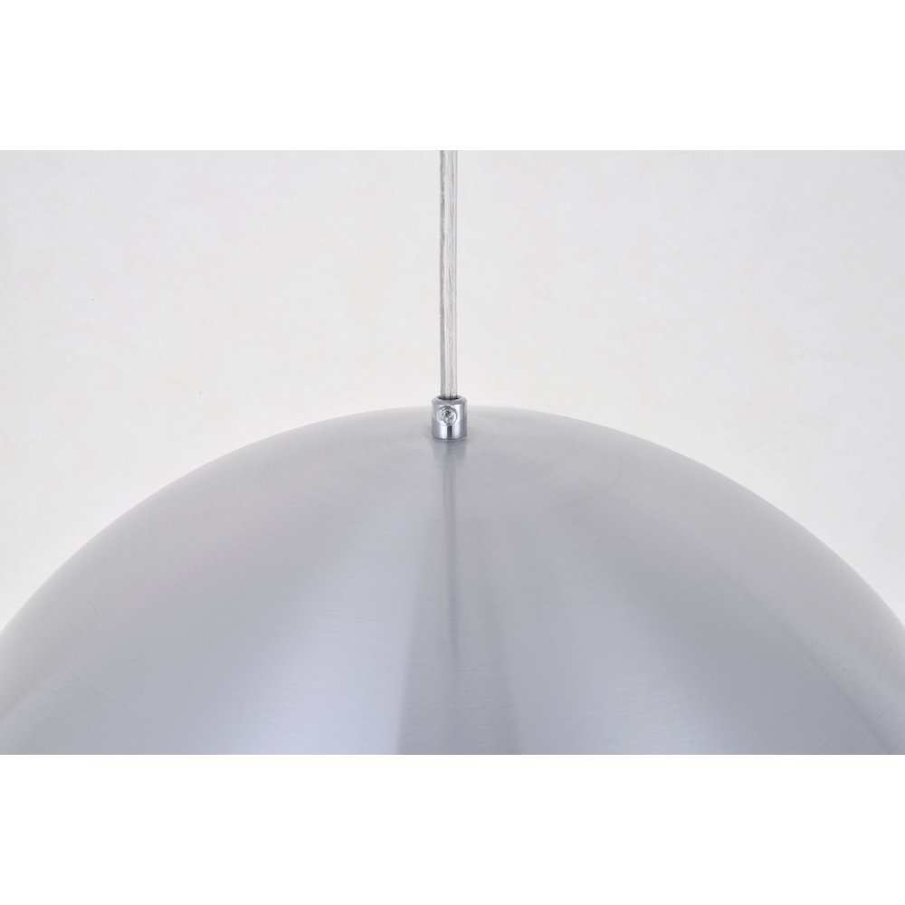 Circa 1 Light Burnished Nickel Pendant. Picture 5