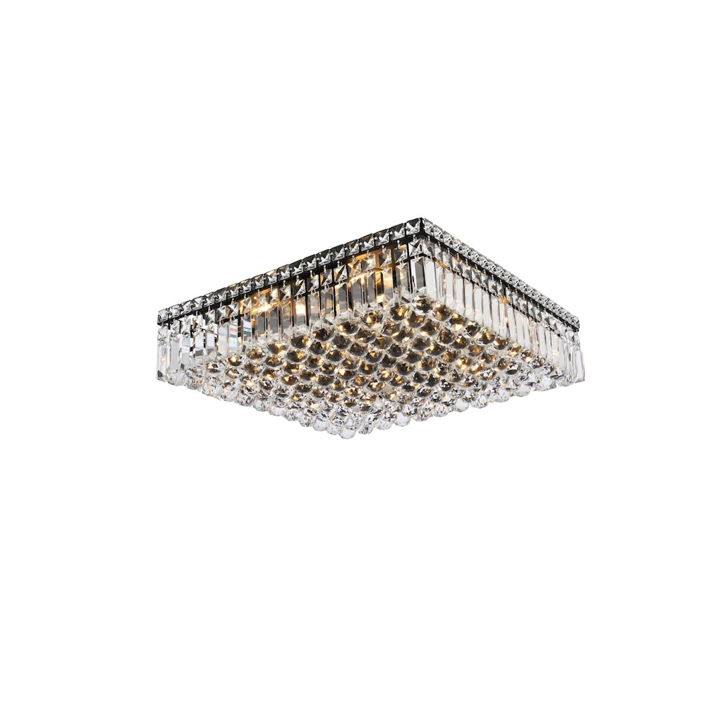 Maxime 20 Inch Black Flush Mount. Picture 1