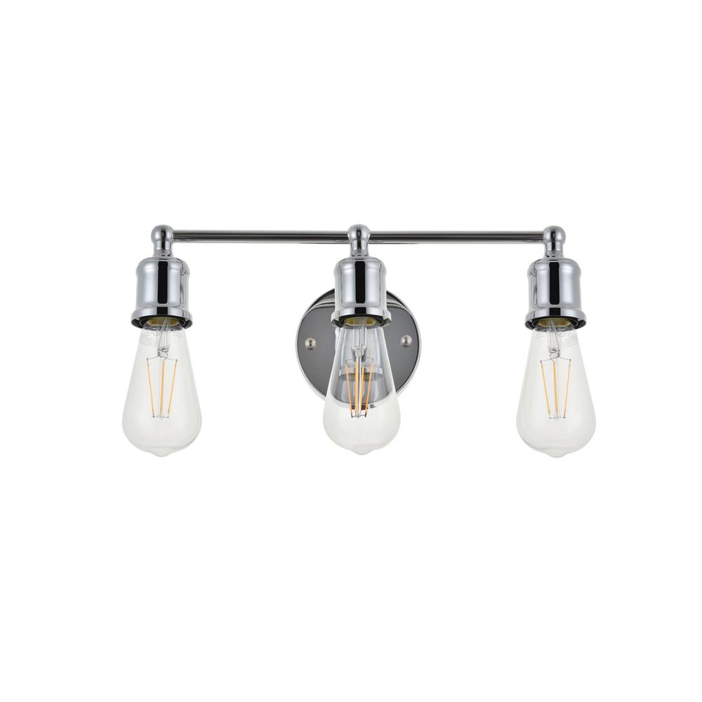 Serif 3 light chrome Wall Sconce. Picture 7