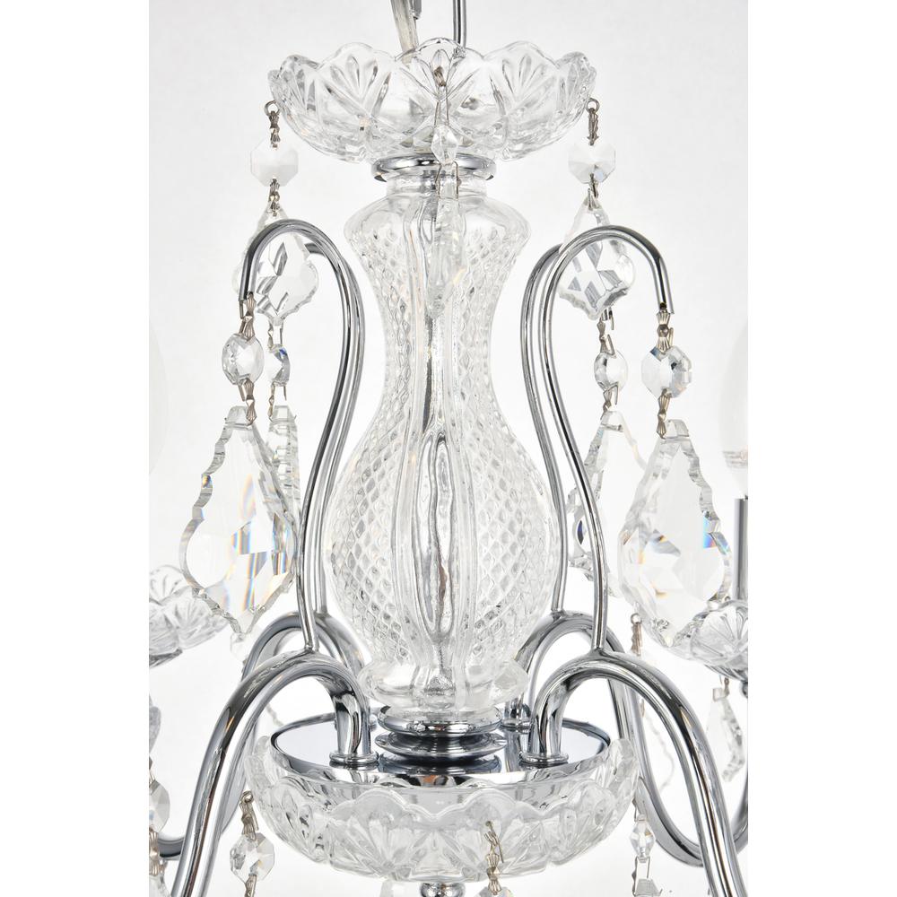 St. Francis 4 light Chrome Pendant Clear Royal Cut Crystal. Picture 3