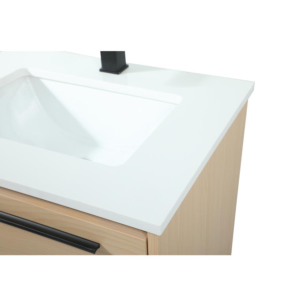 24 inch Single bathroom vanity in maple. Picture 11