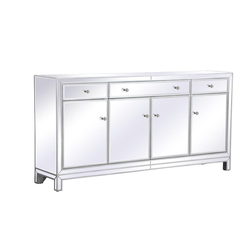 Reflexion 72 in. mirrored credenza in antique silver. Picture 4