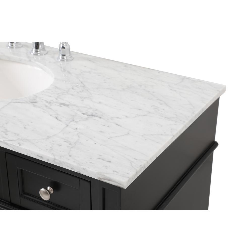 48 inch Single bathroom vanity in Black. Picture 11